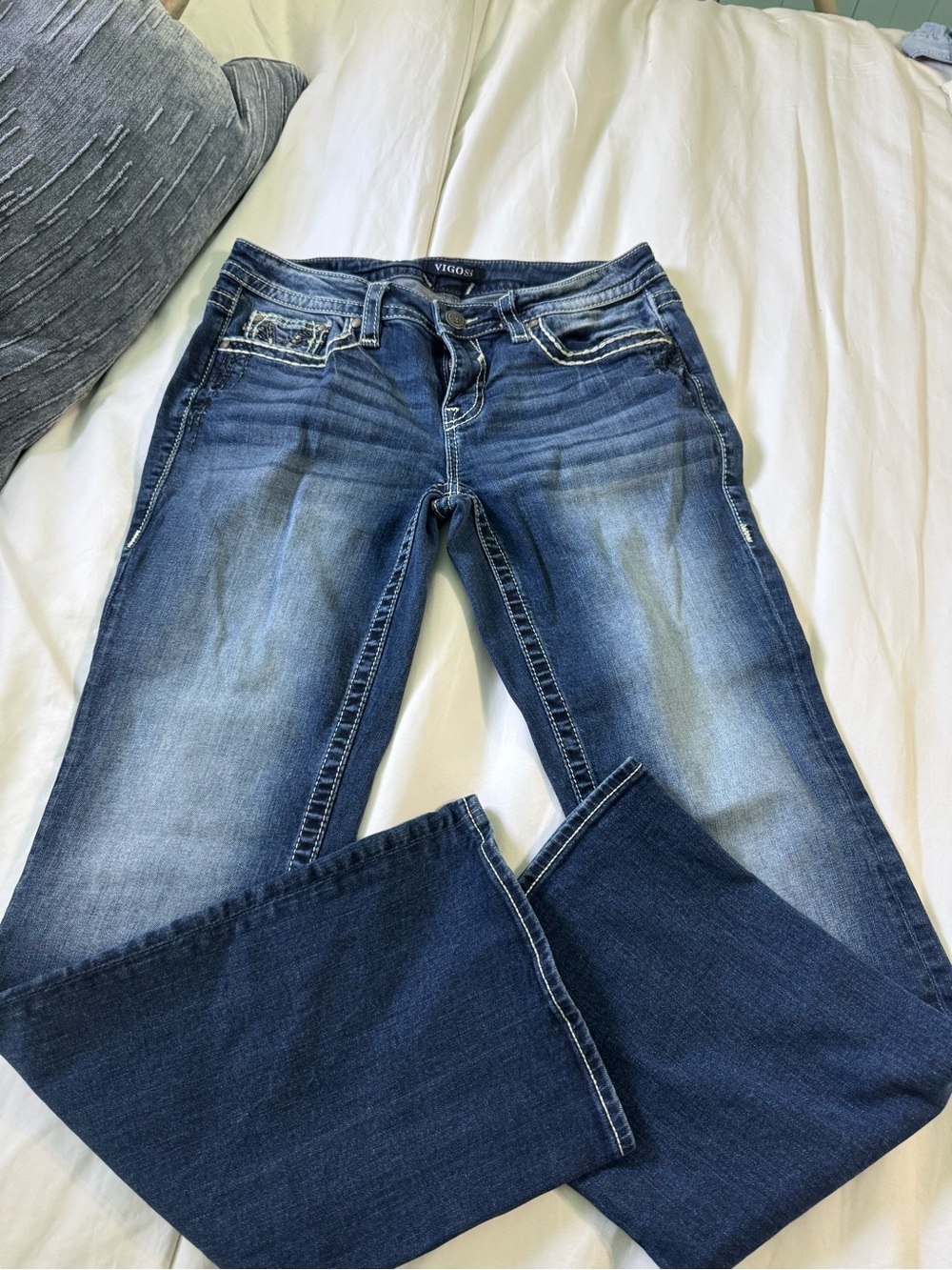 Vigoss Women's Medium Blue Bootcut Denim Jeans